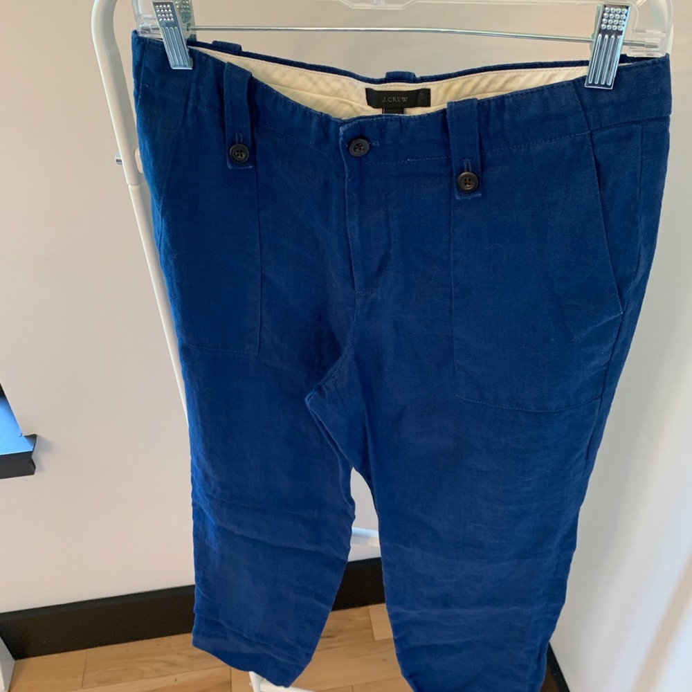 J Crew linen dress pant